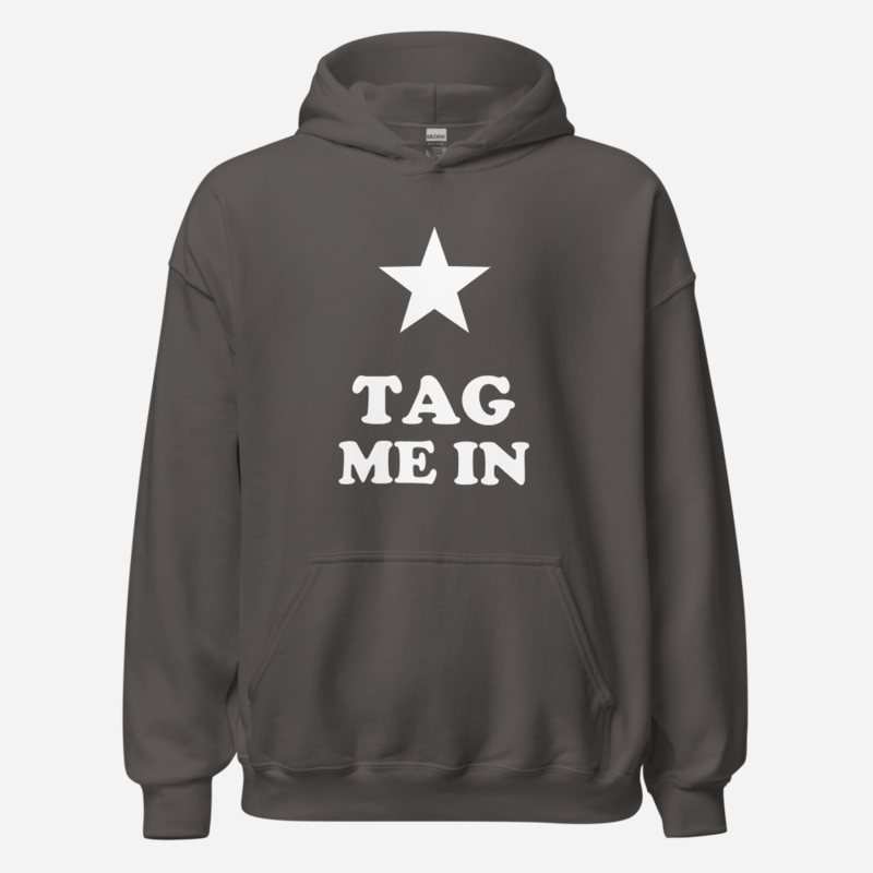 Entertainment Wrestling World Tag Me In Hoodie Charcoal