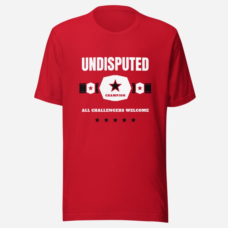 Entertainment Wrestling World Undisputed Tee Red