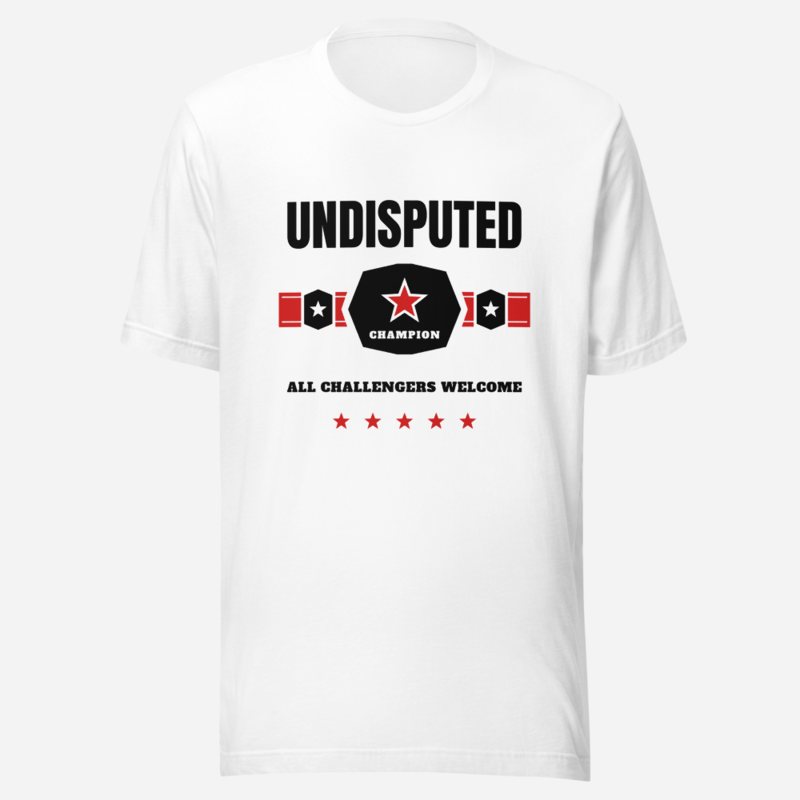Entertainment Wrestling World Undisputed Tee White