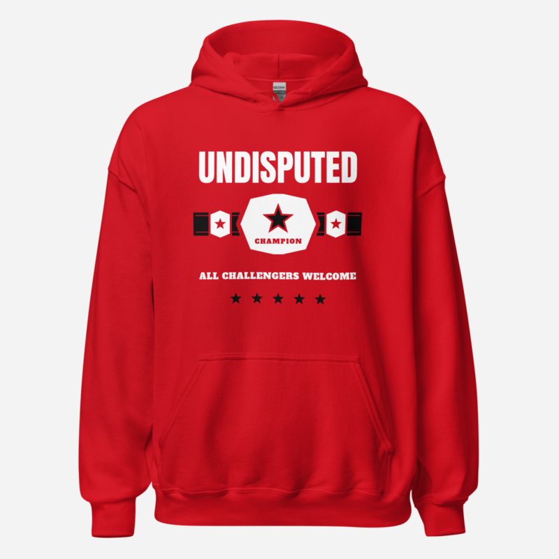 Entertainment Wrestling World Undisputed Hoodie Red