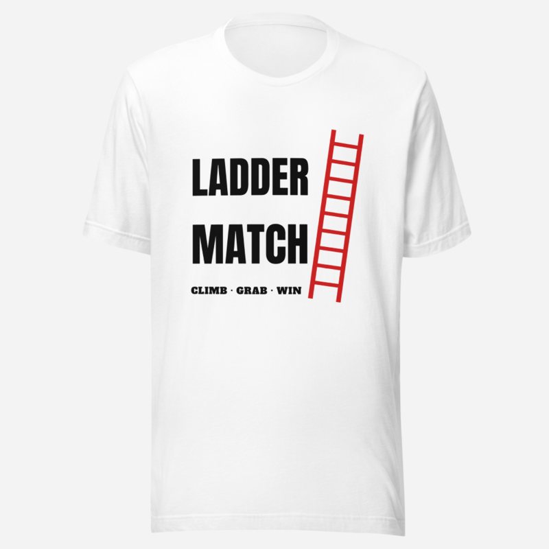 Entertainment Wrestling World Ladder Match Tee White