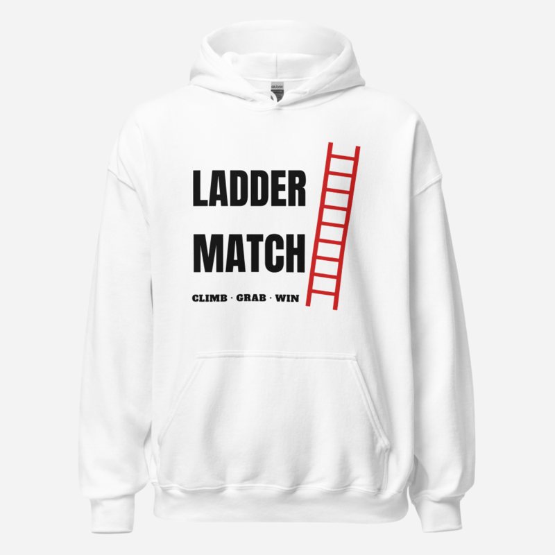 Entertainment Wrestling World Ladder Match Hoodie White