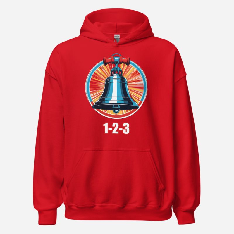 Entertainment Wrestling World 1 2 3 Bell Hoodie in Red