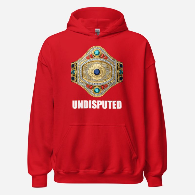 Entertainment Wrestling World Undisputed Belt Hoodie in Red