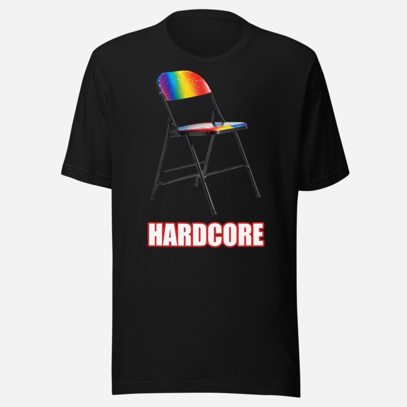 Entertainment Wrestling World Hardcore Chair Tee in Black