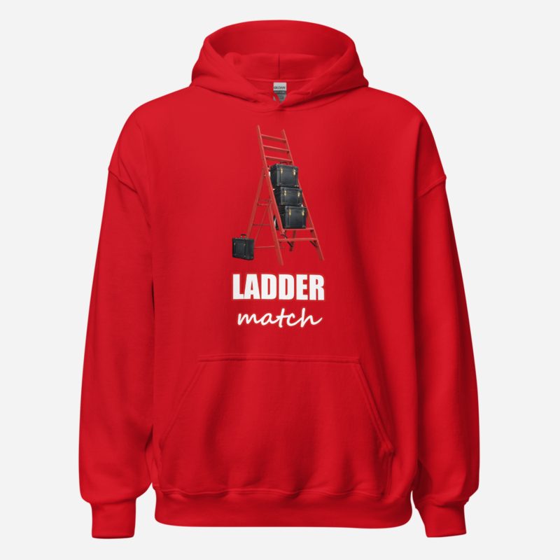 Entertainment Wrestling World Ladder Match Premium Hoodie in Red