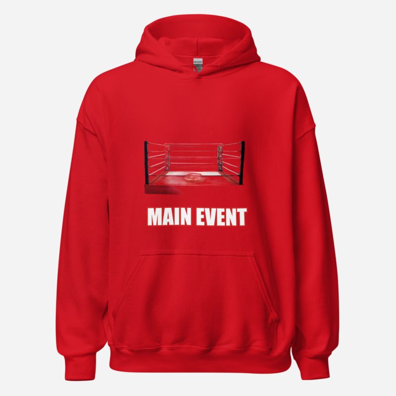 Entertainment Wrestling World Main Event Ring Hoodie Red